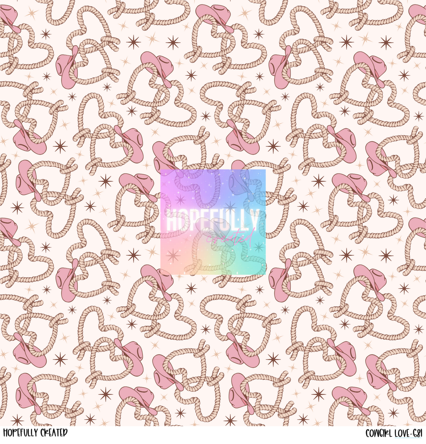 Cowgirl Love 12x12 - 681