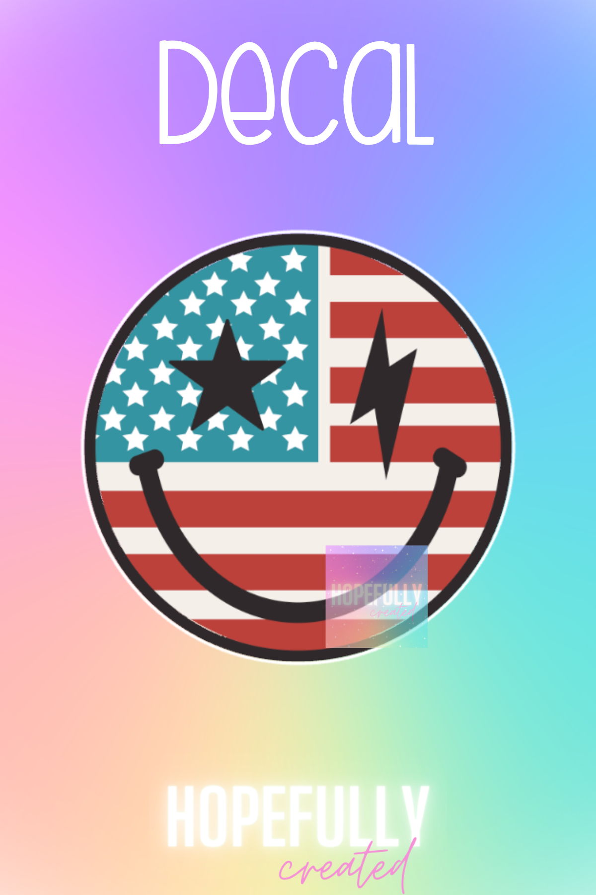 USA Smile Decal-280