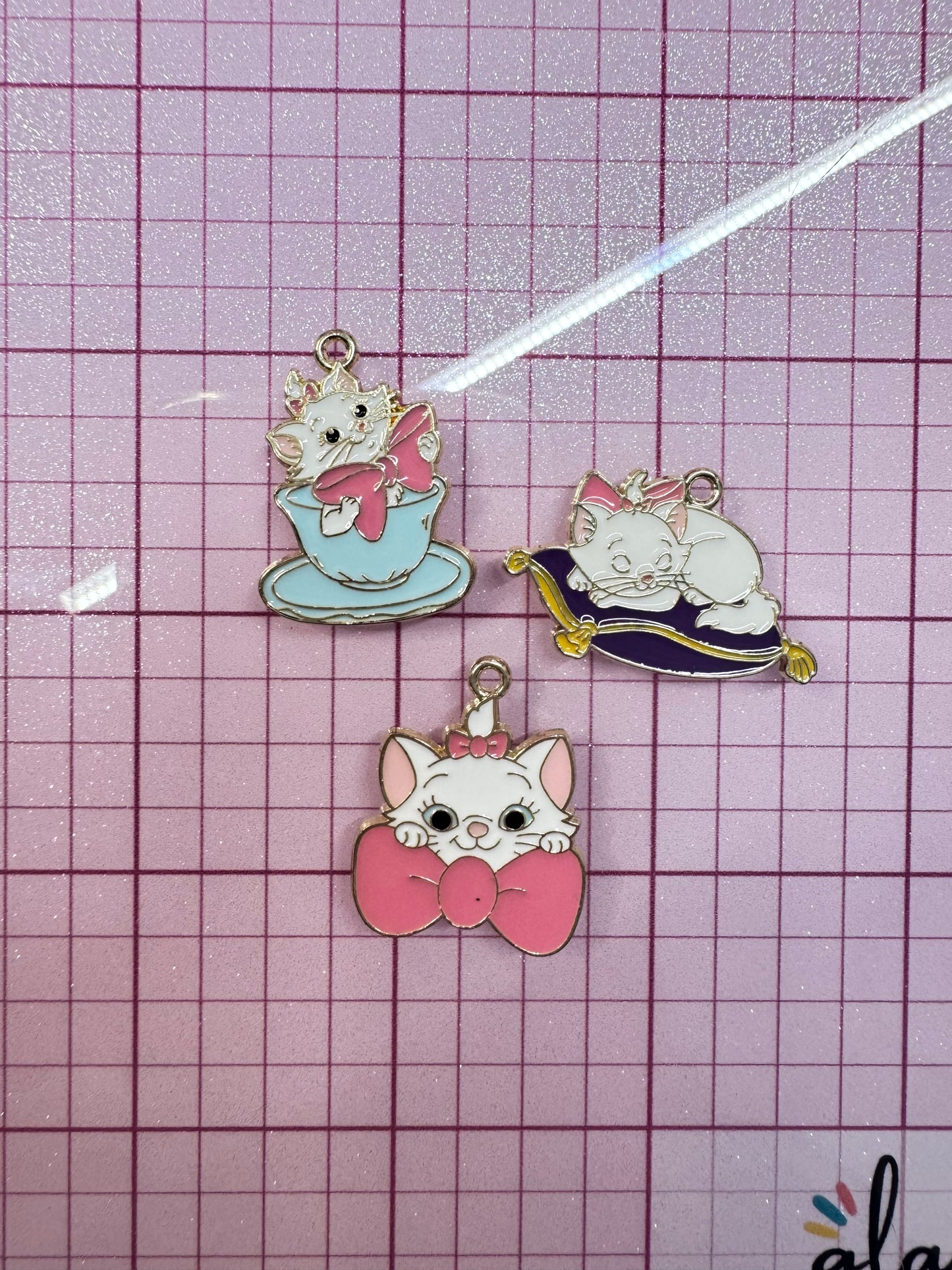 Pink Cat Charm