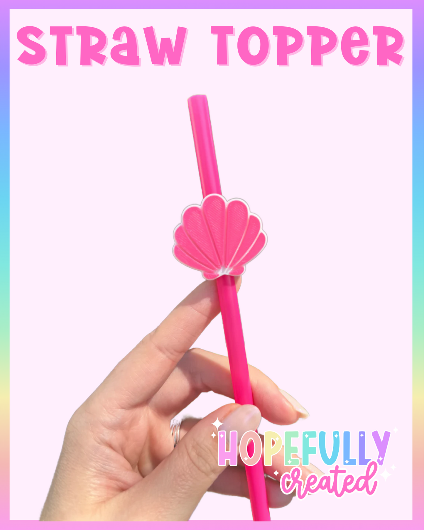 Seashell Straw Topper