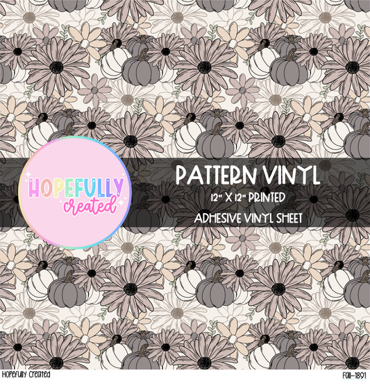 Floral Pumpkins Vinyl Collection - 1891