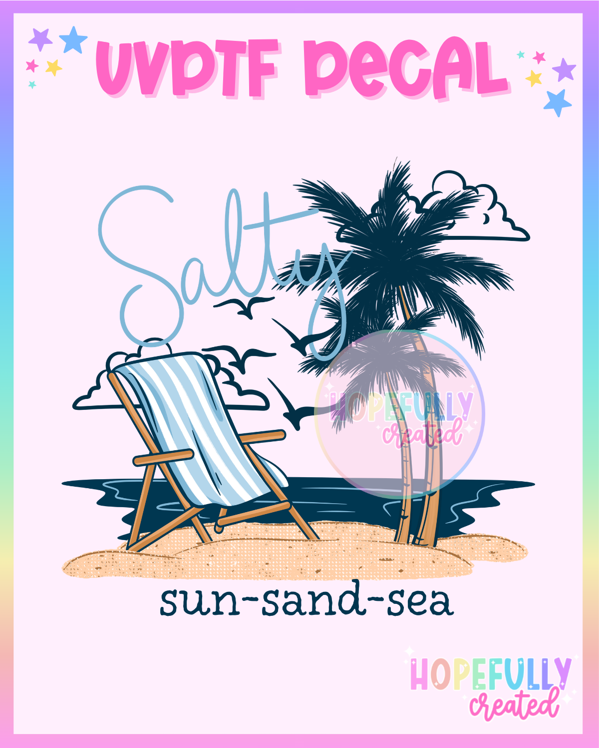 Salty UVDTF Decal