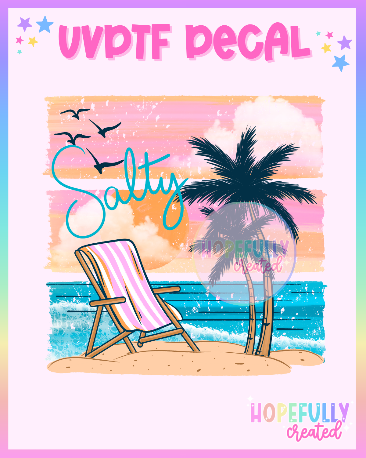 Salty UVDTF Decal