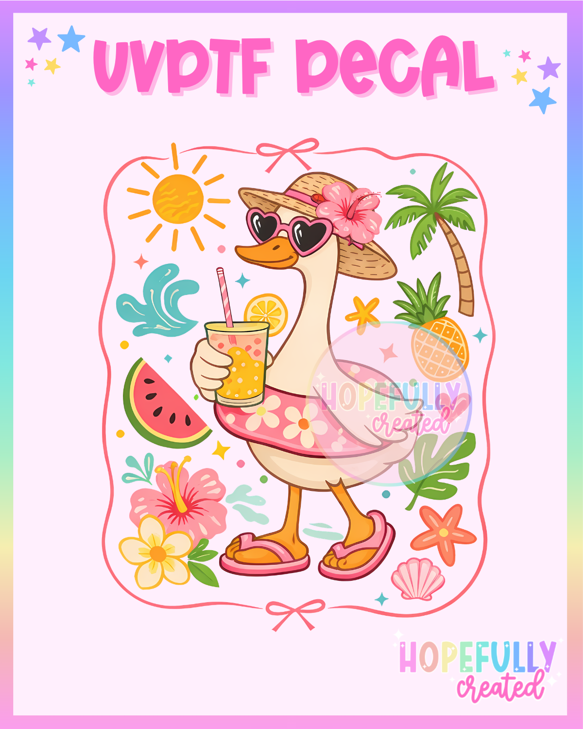 Summer Goose UVDTF Decal