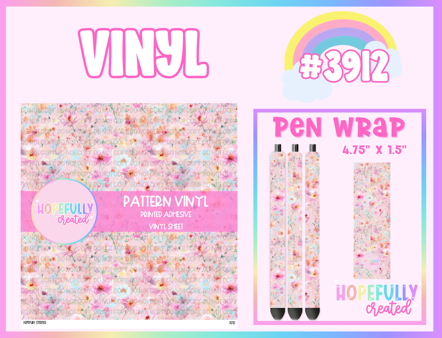Floral Vinyl Collection - 3912