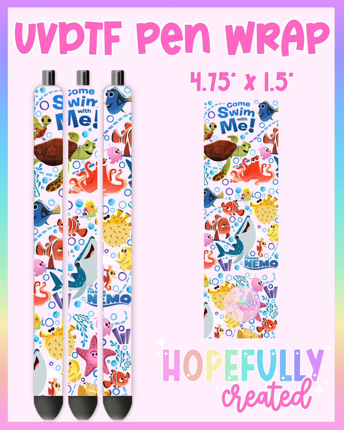 Fish UVDTF Pen Wrap