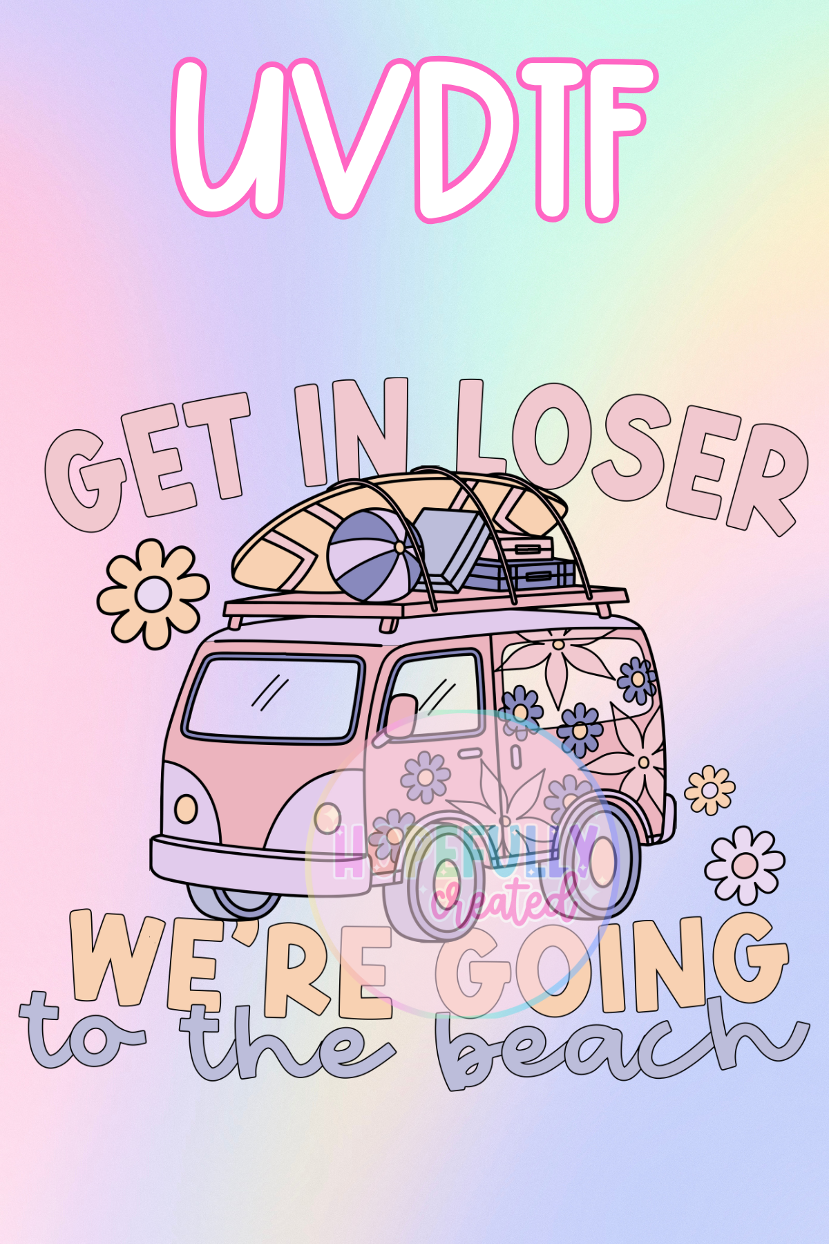 Going to the Beach UVDTF Decal