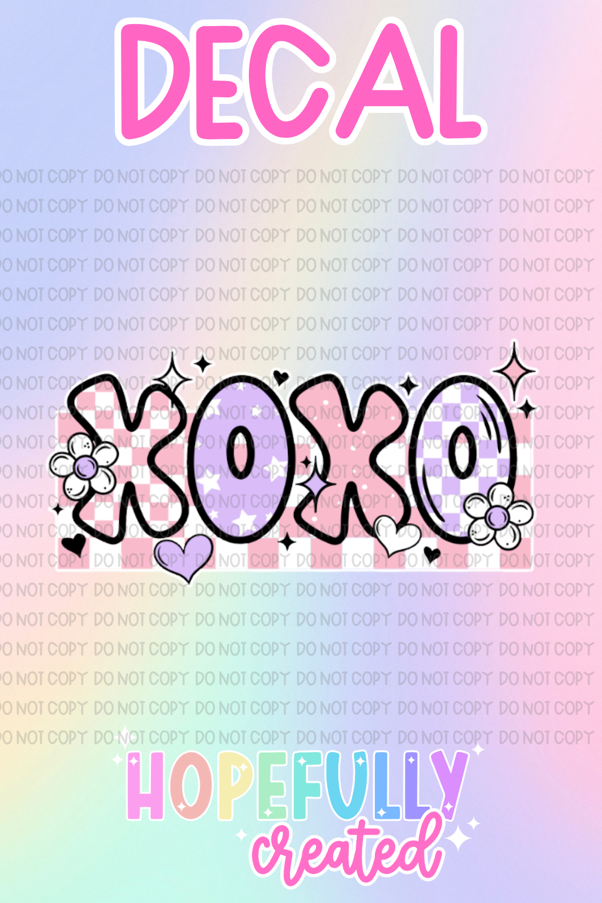 XOXO Decal-677