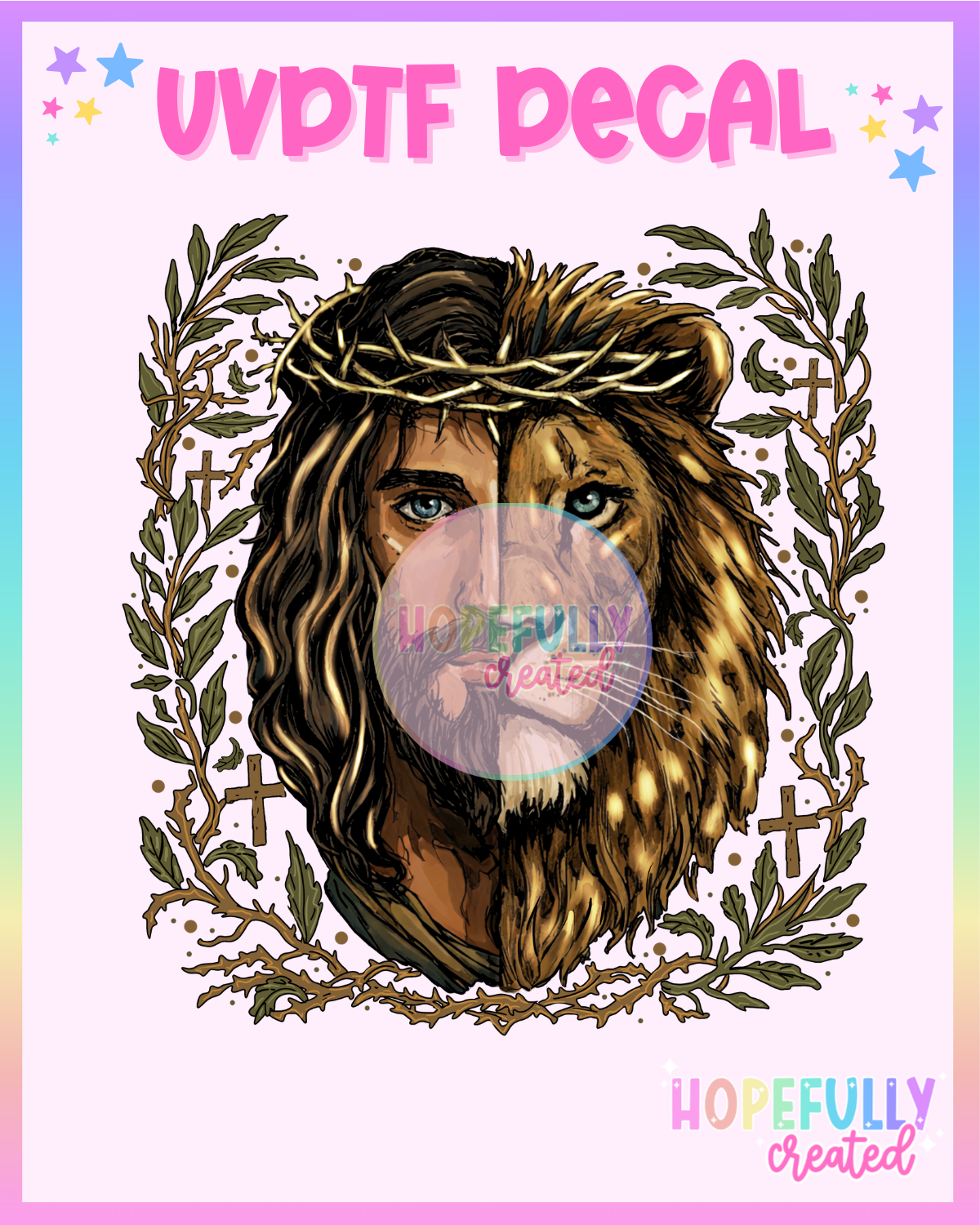Jesus Lion UVDTF Decal