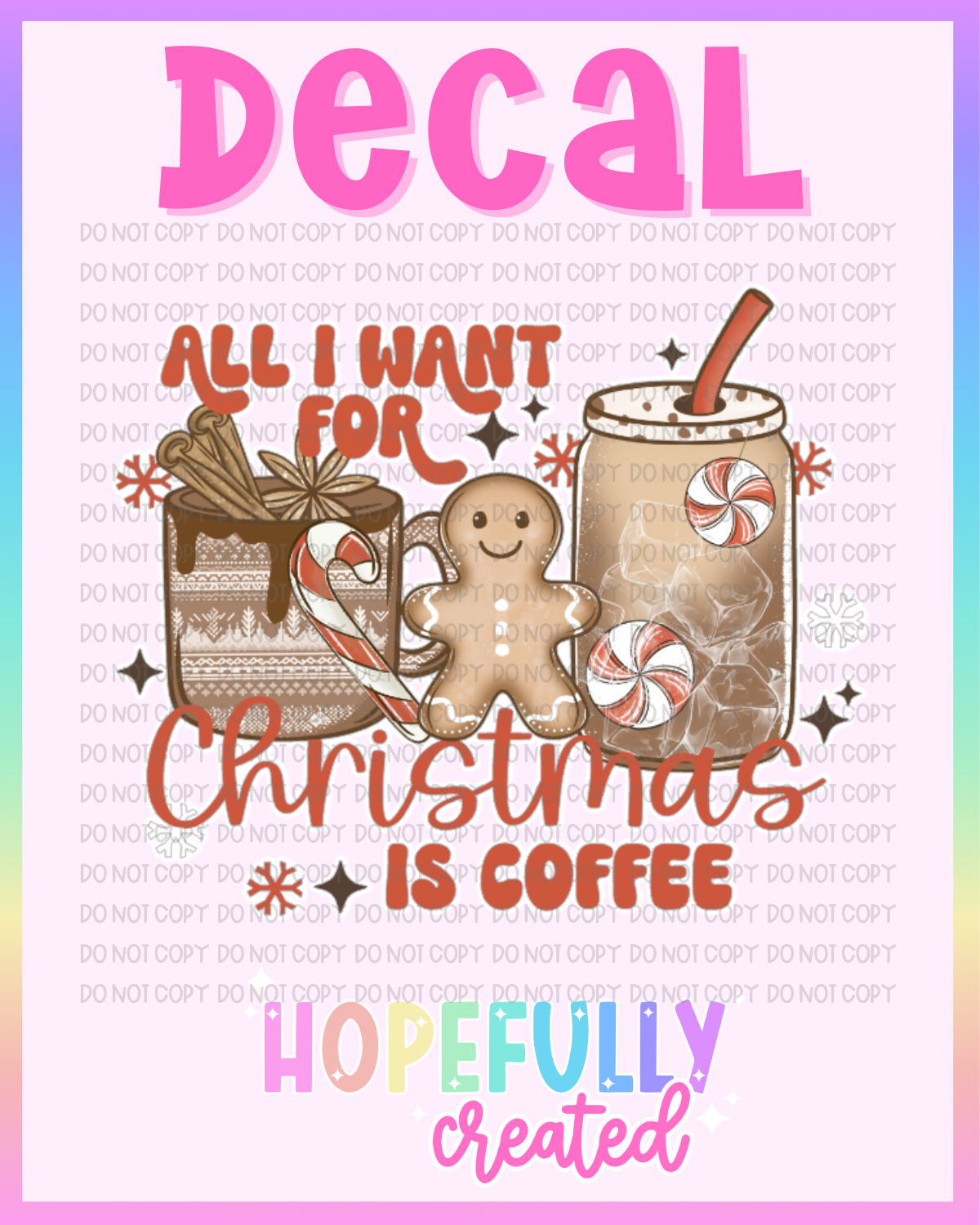 Christmas Coffee Decal-1148
