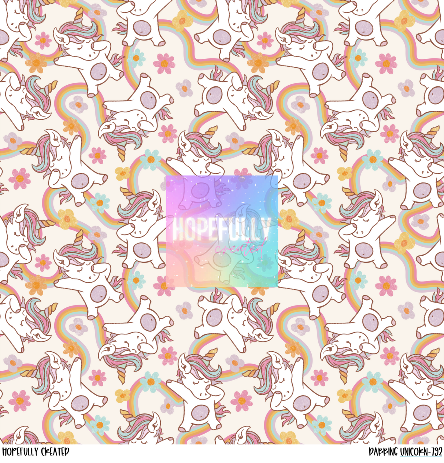 Dabbing Unicorn 12x12 - 792