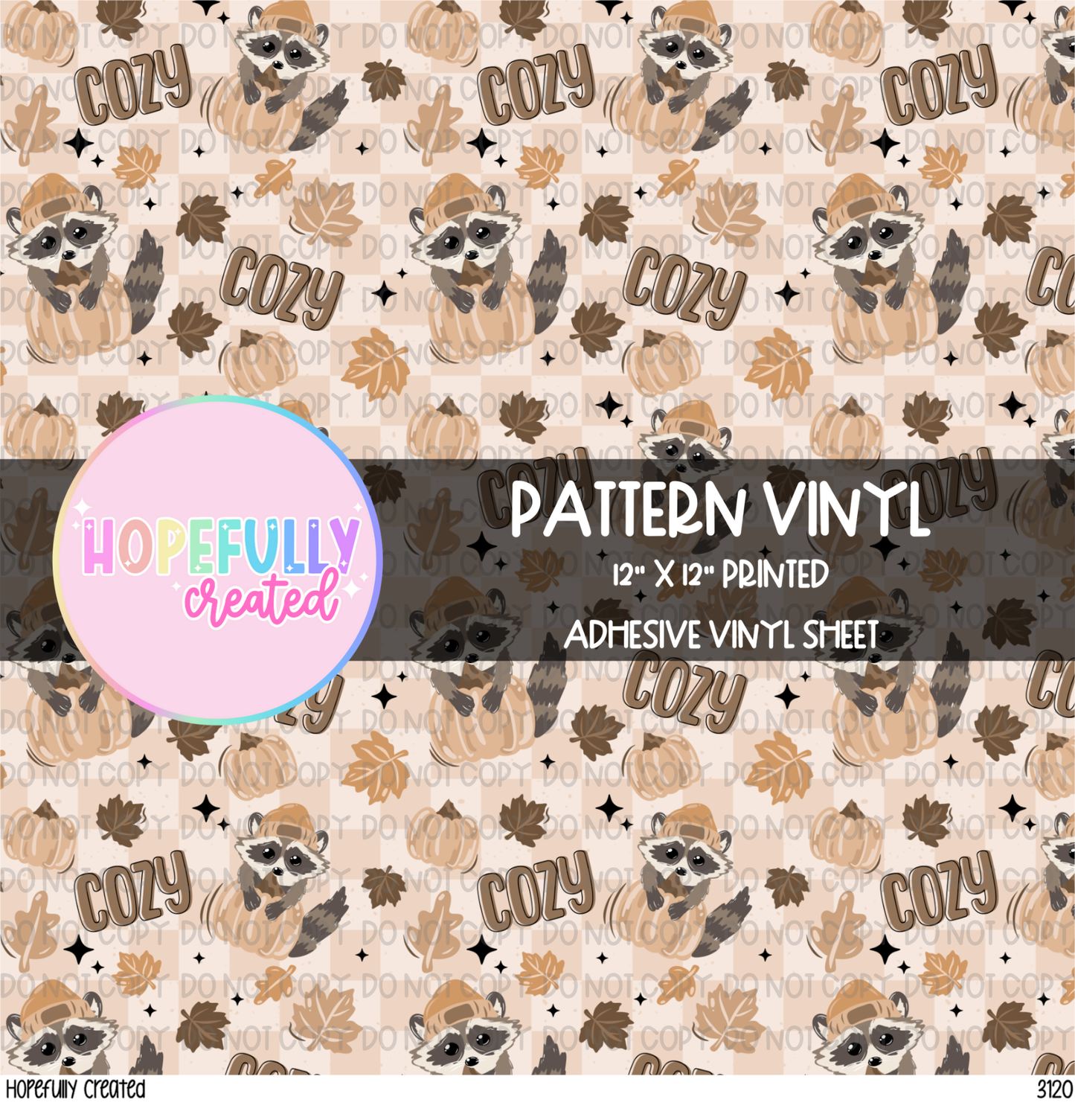 Cozy Racoon Vinyl Collection - 3120