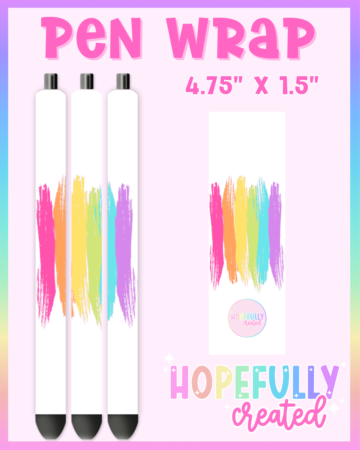 Unicorn Burst Pen Wrap-3903