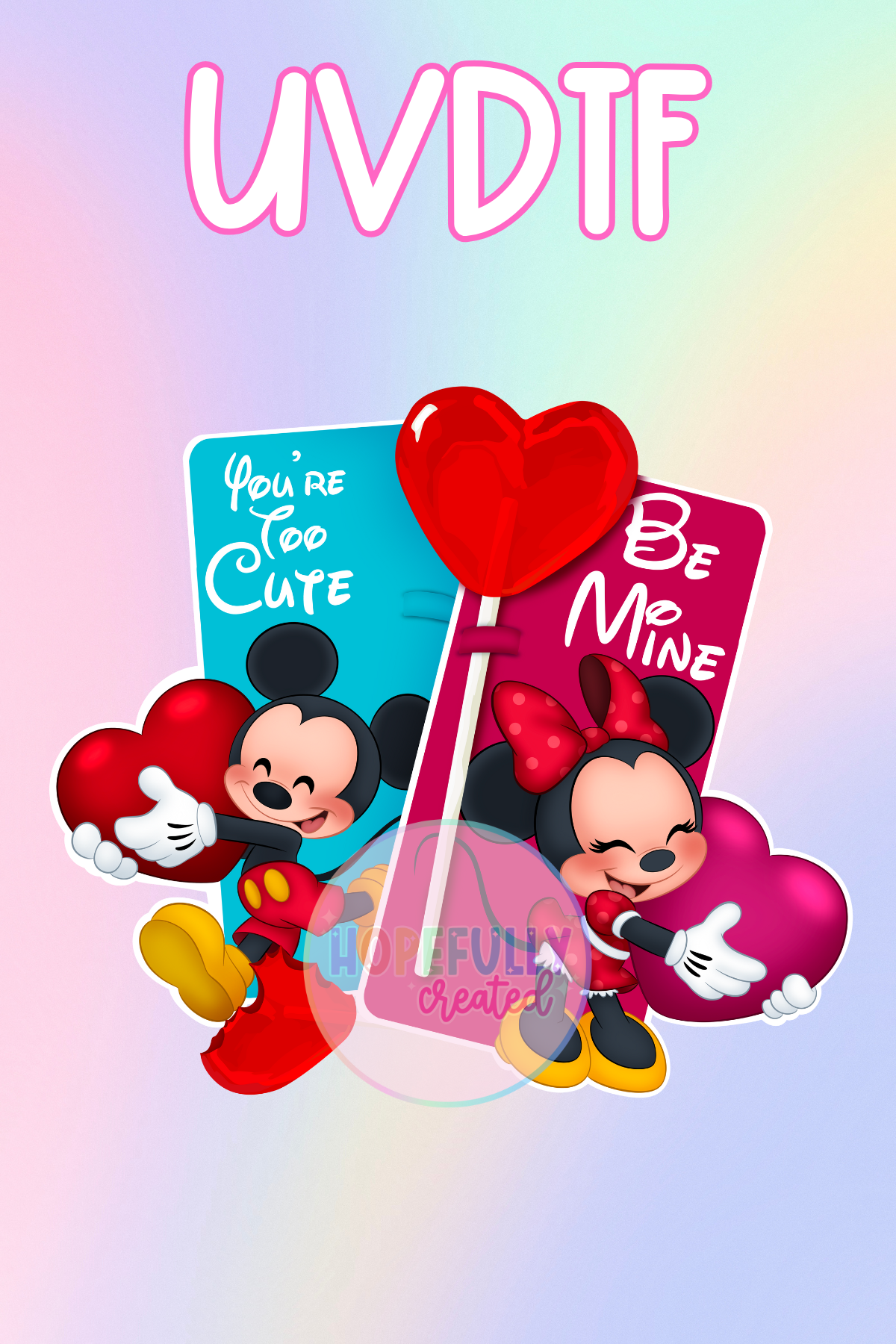Be Mine Mice UVDTF Decal