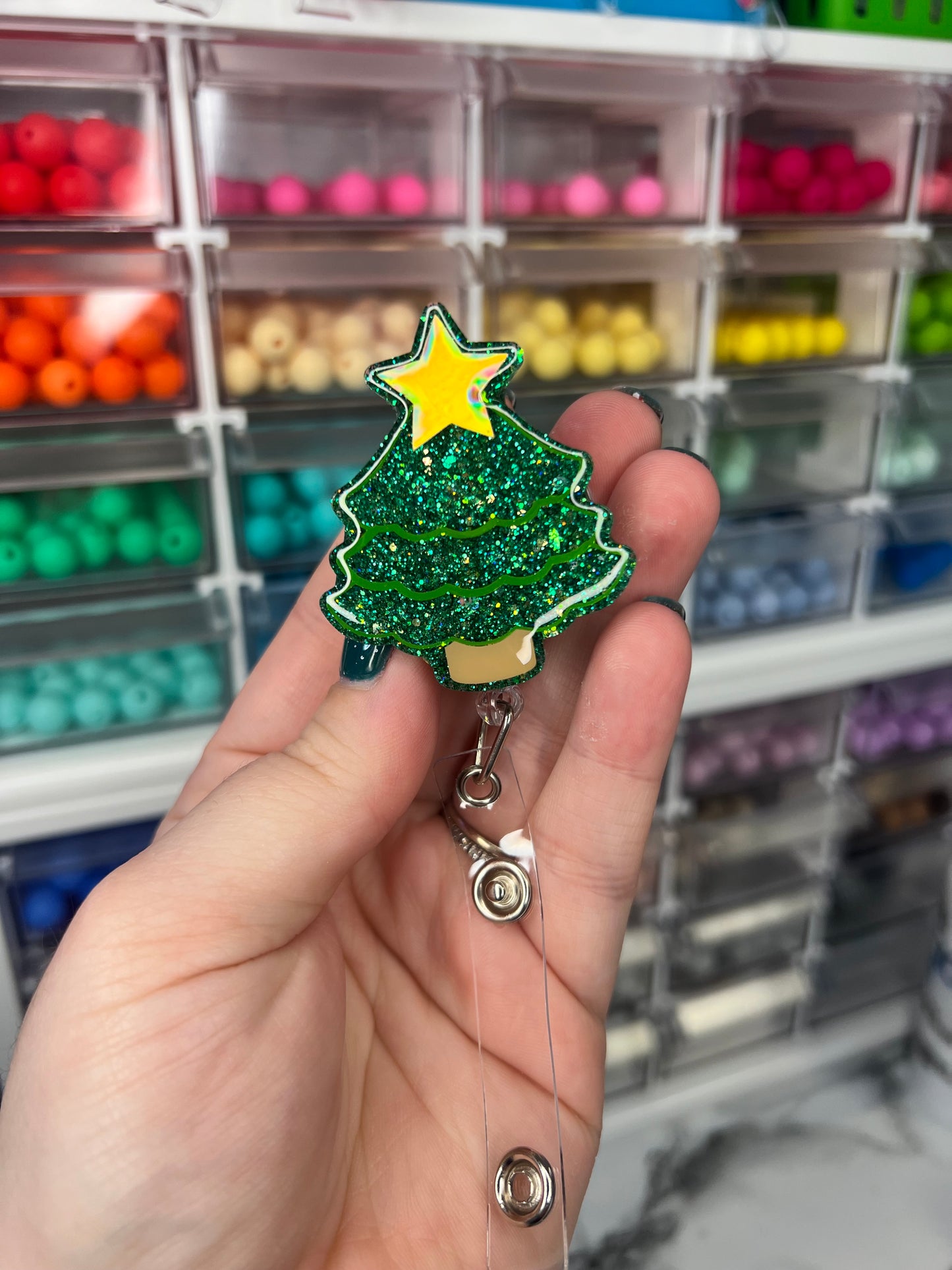 Christmas Tree Badge Reel