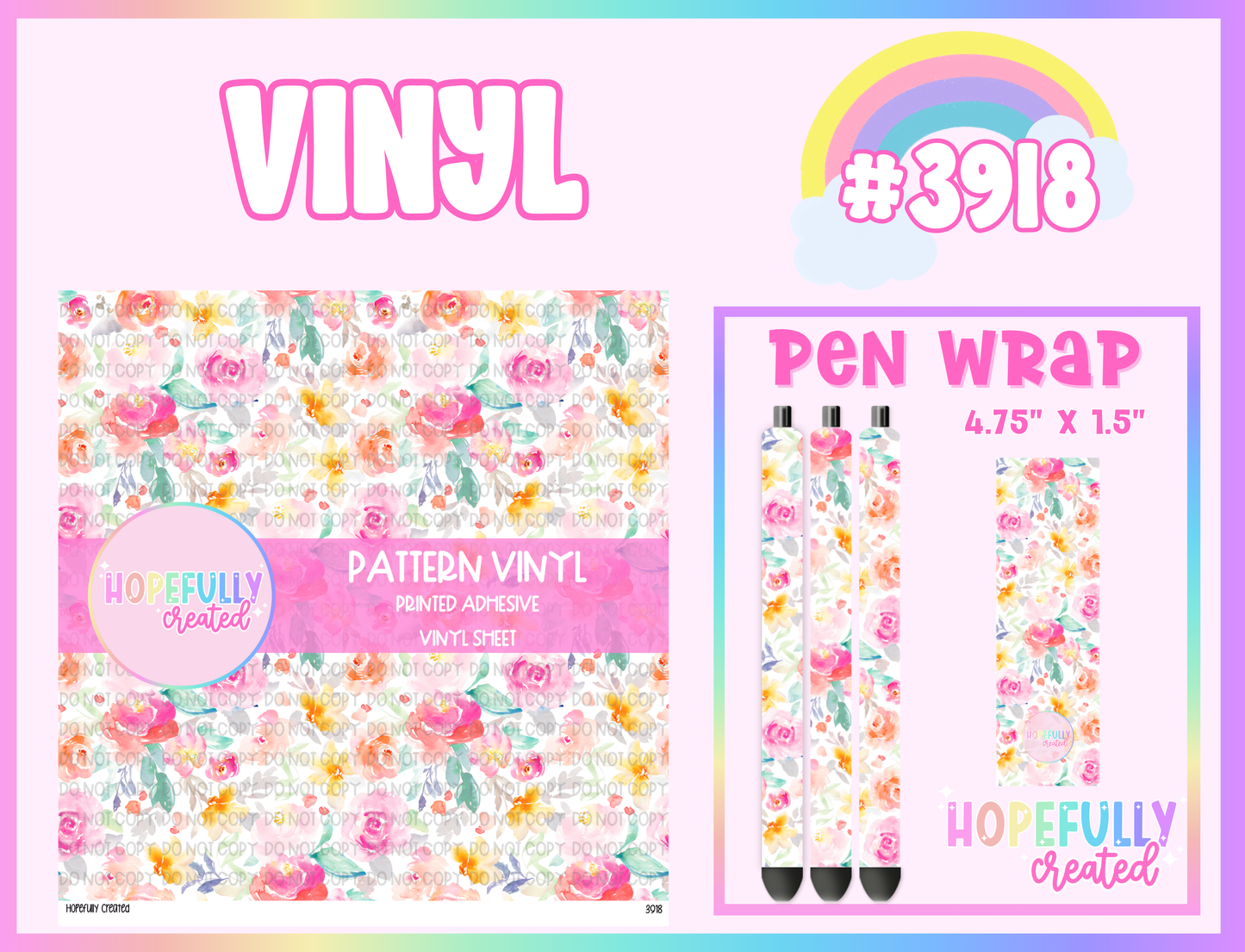 Floral Vinyl Collection - 3918