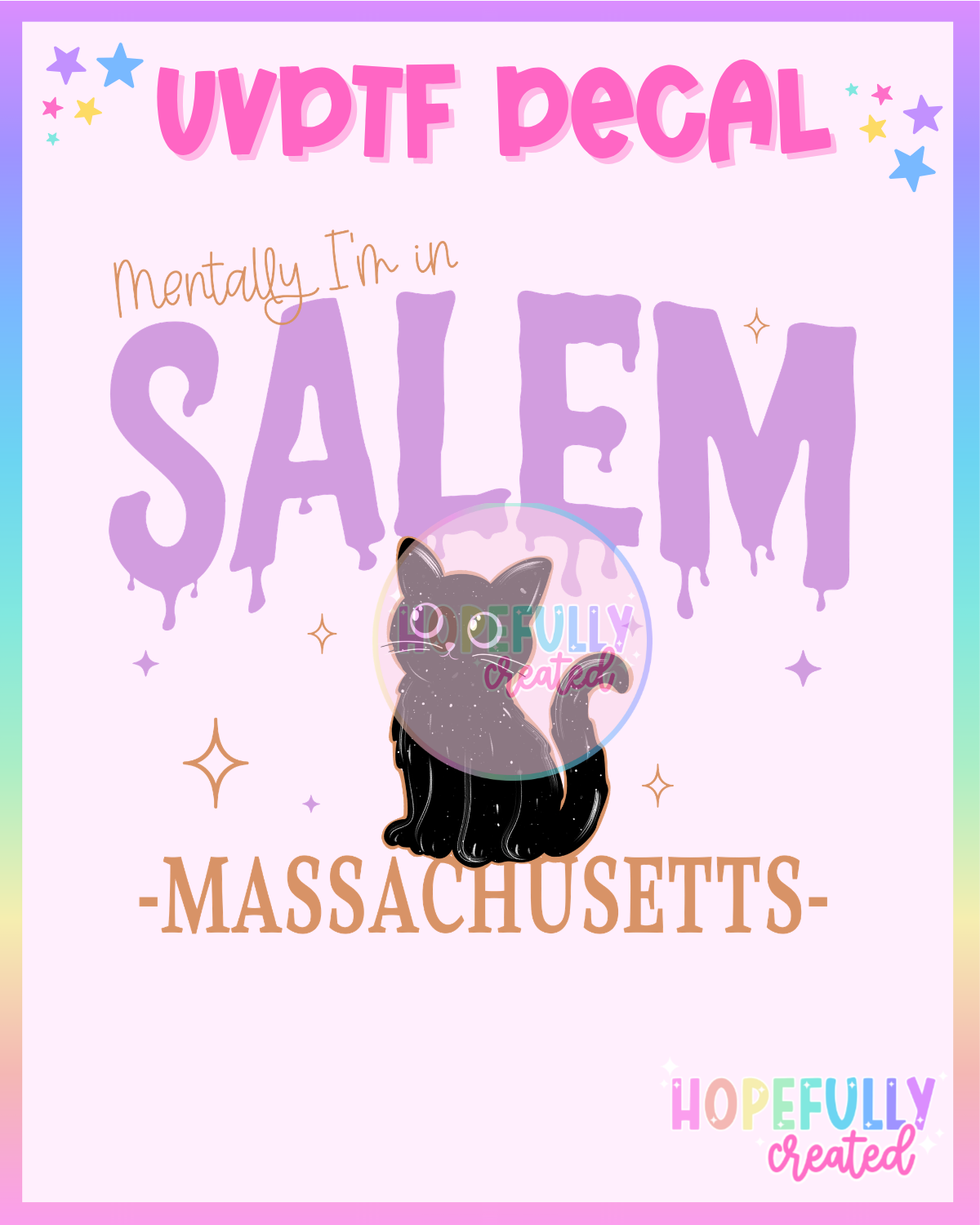 Salem Cat UVDTF Decal