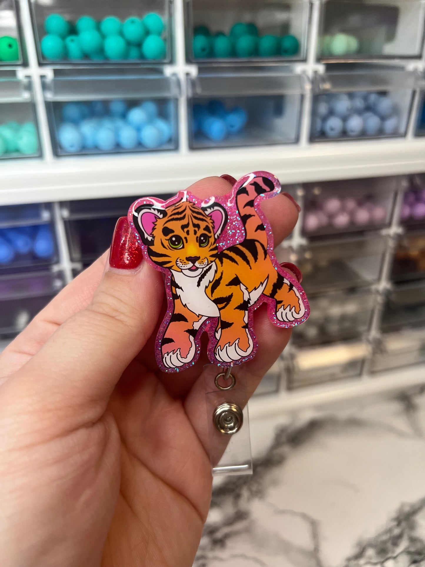 LF Tiger Badge Reel