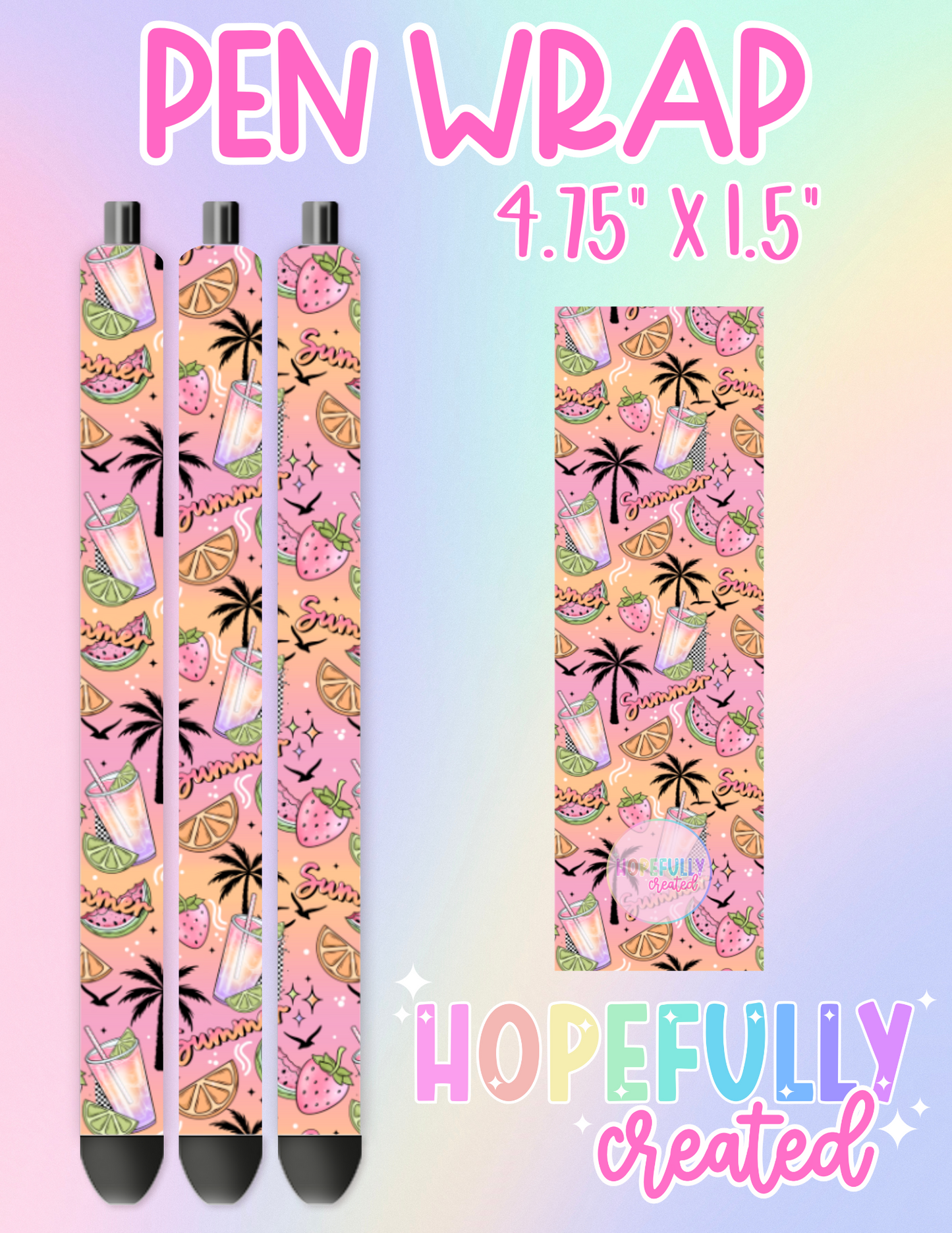 Summer Drinks Pen Wrap-2728