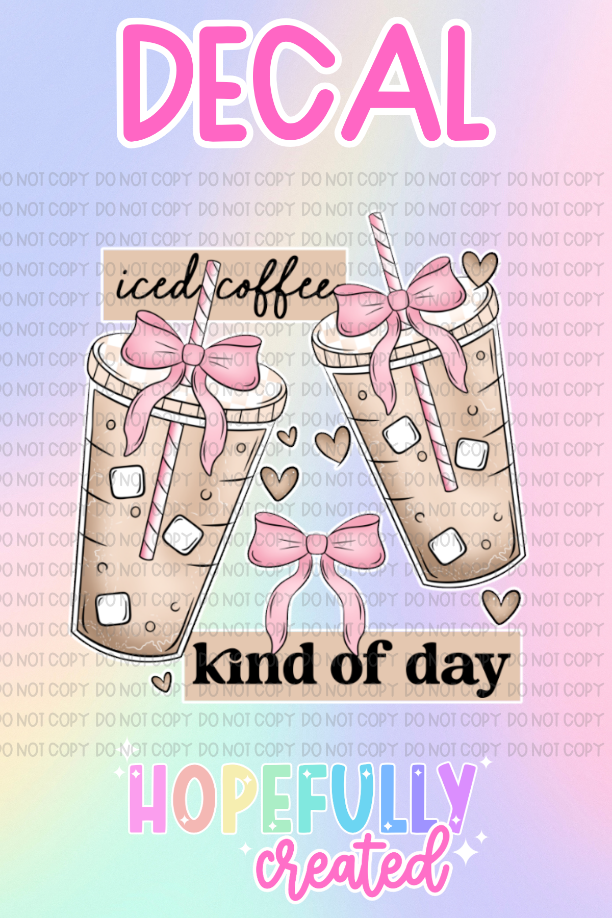 Iced Coffee Decal-740