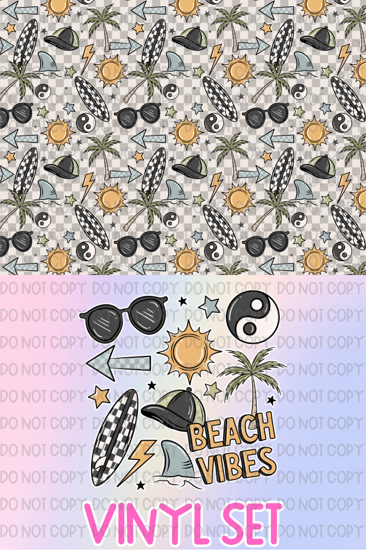 Beach Vibes Blue Vinyl Set