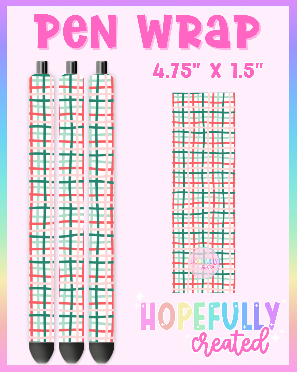 Christmas Plaid Vinyl Collection - 3346