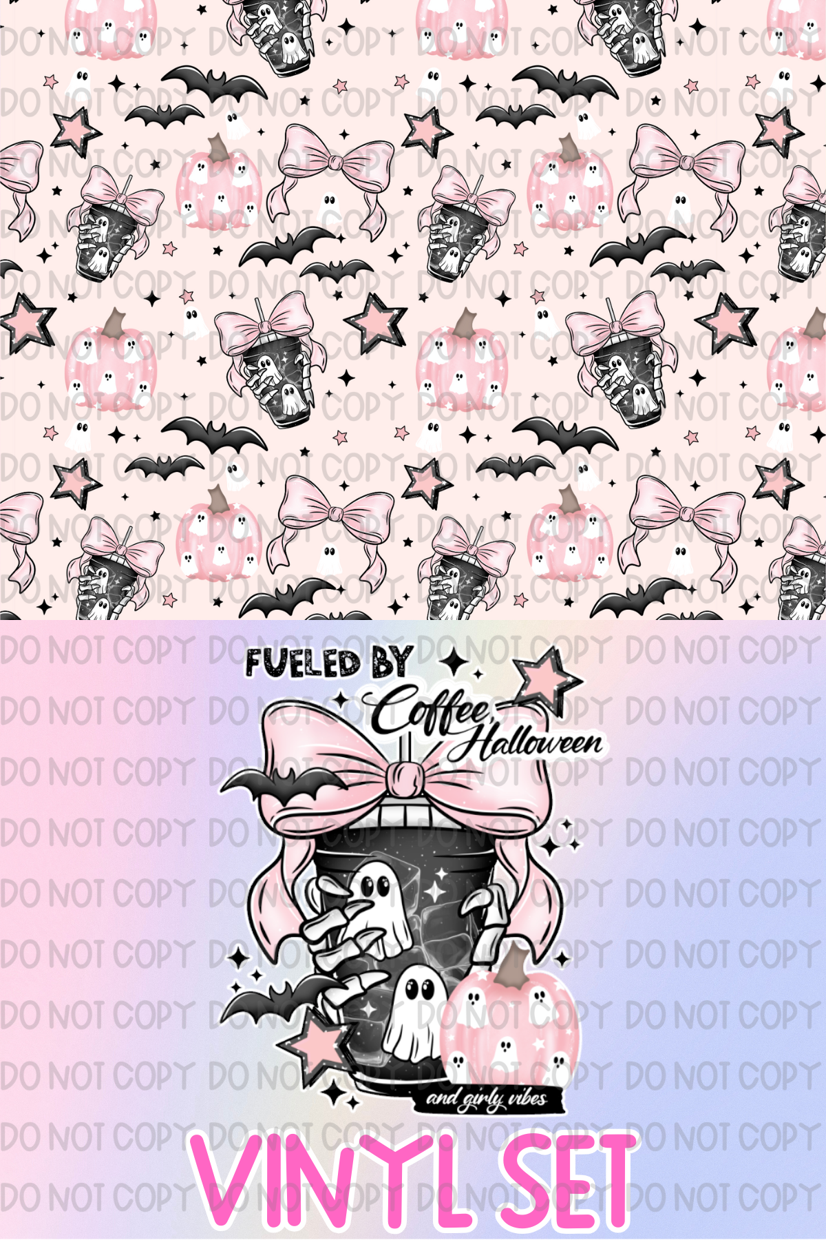 Coffee Halloween Vinyl Set