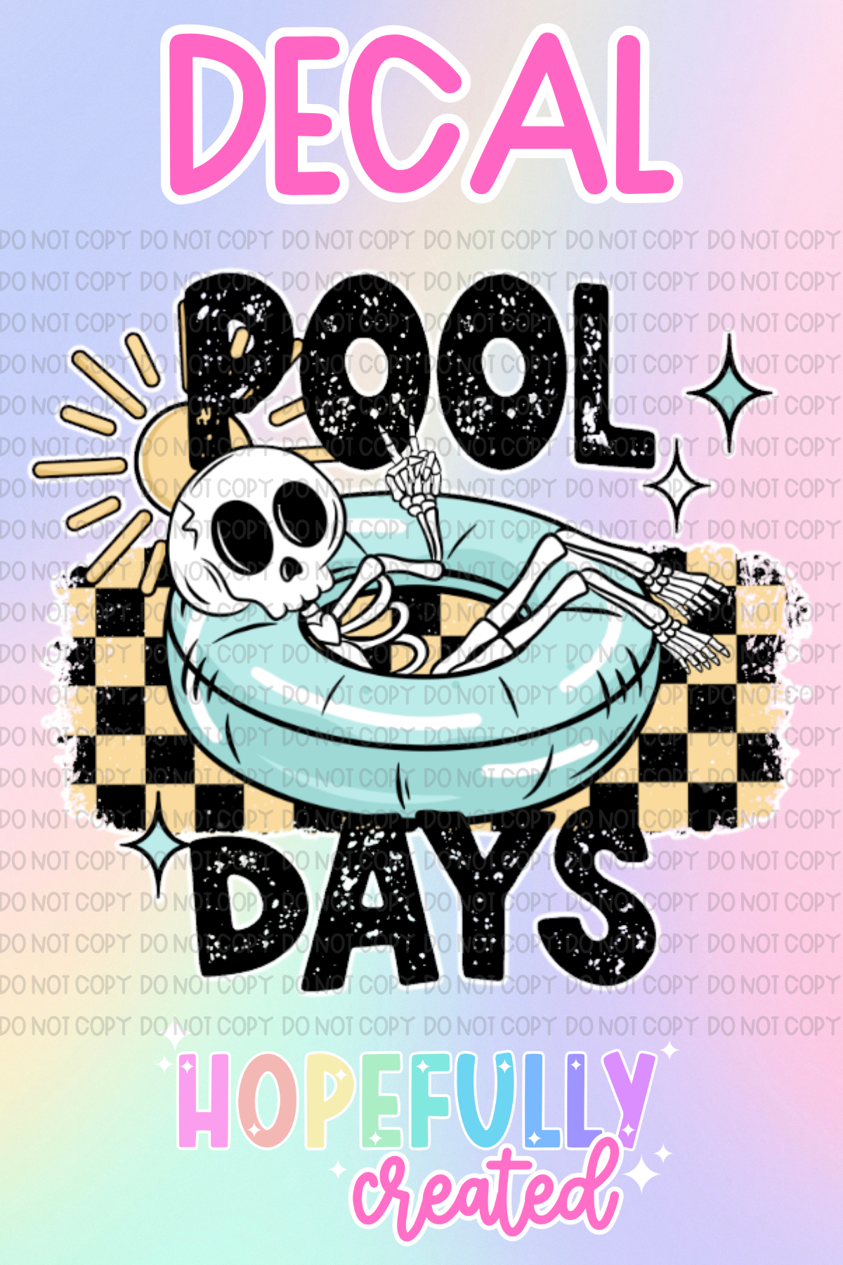 Pool Days Decal-879