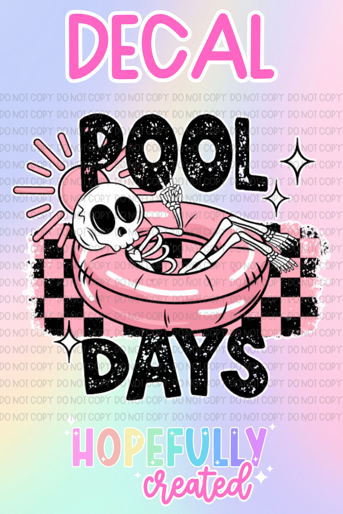 Pool Days Decal-880
