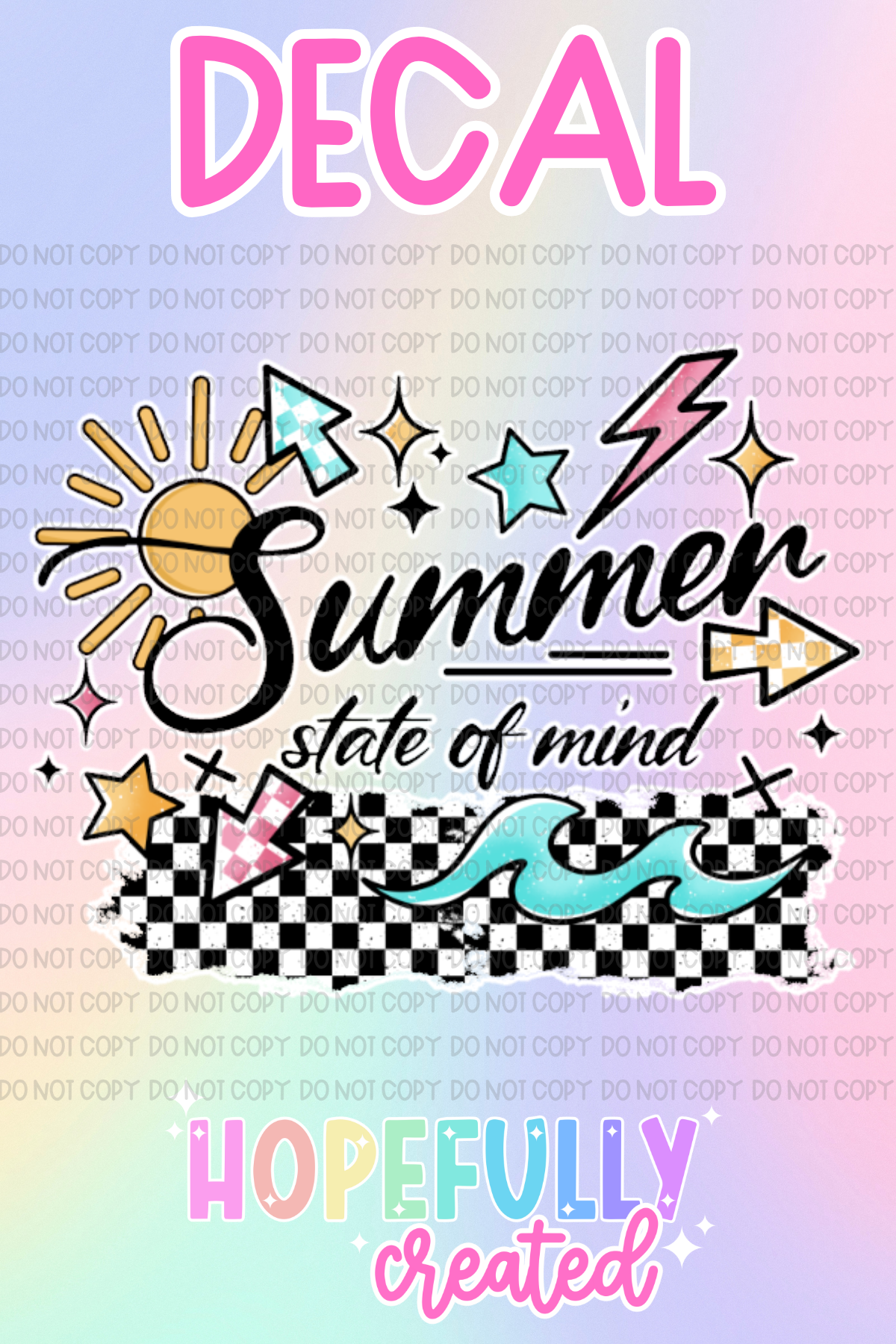 Summer State of Mind Decal-881