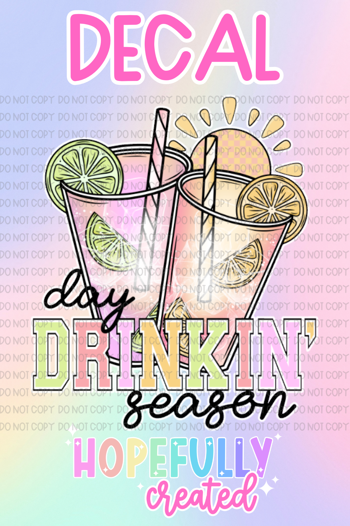 Day Drinkin' Season Decal-883