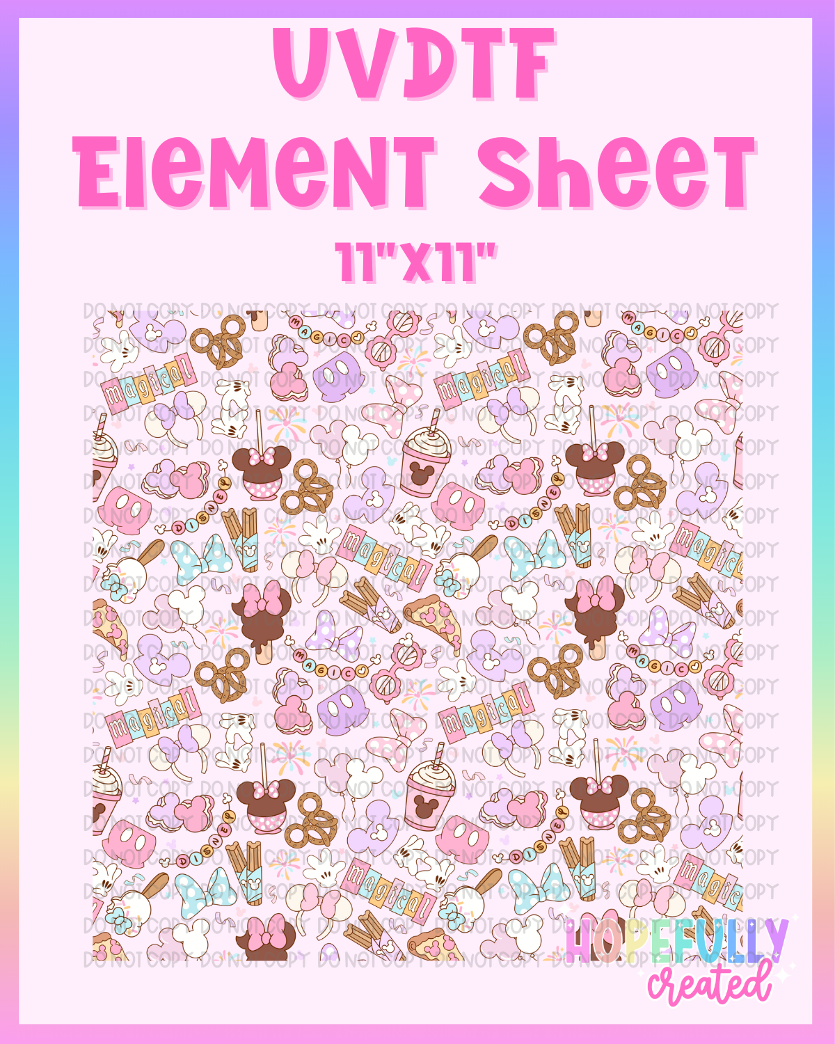 Magic Snacks 2.0 UVDTF Element Sheet