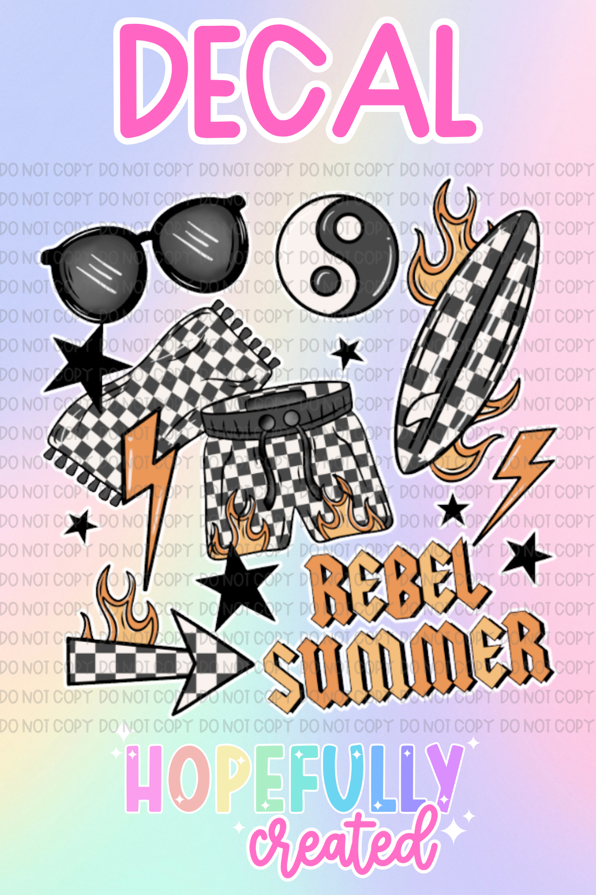 Rebel Summer Decal-889