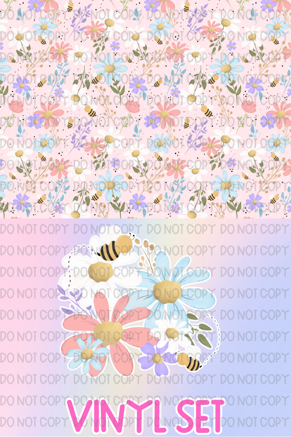 Floral Vinyl Set