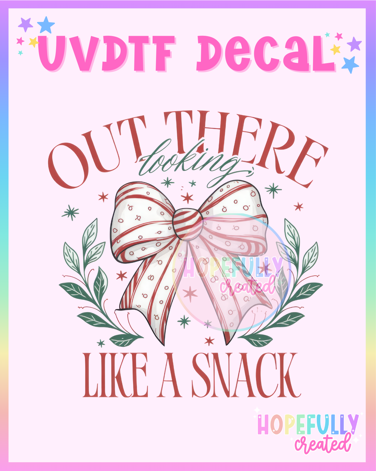 Snack Bow UVDTF Decal