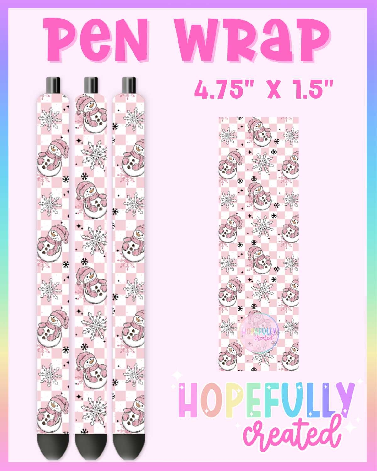 Pink Snowman Vinyl Collection - 3399