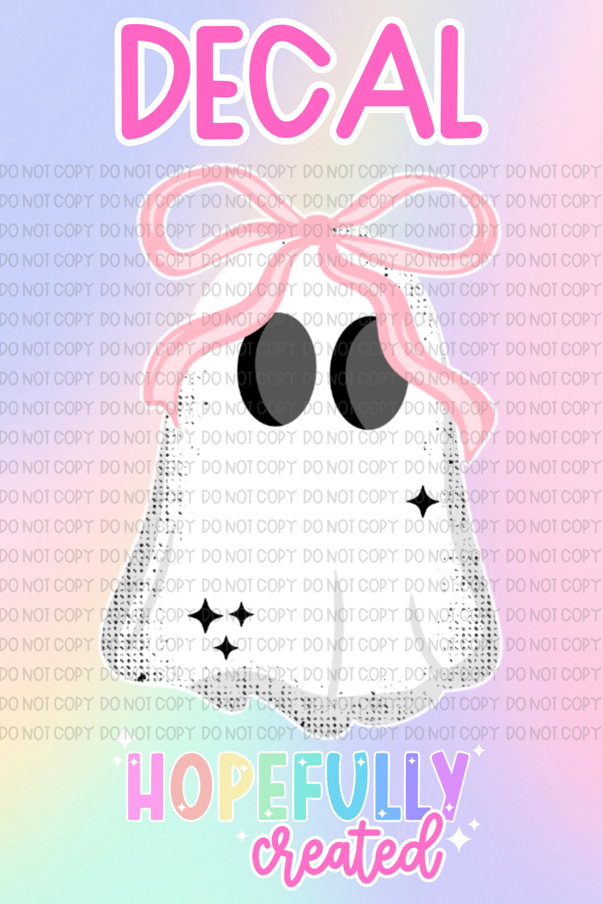Pink Ghost Decal-1027