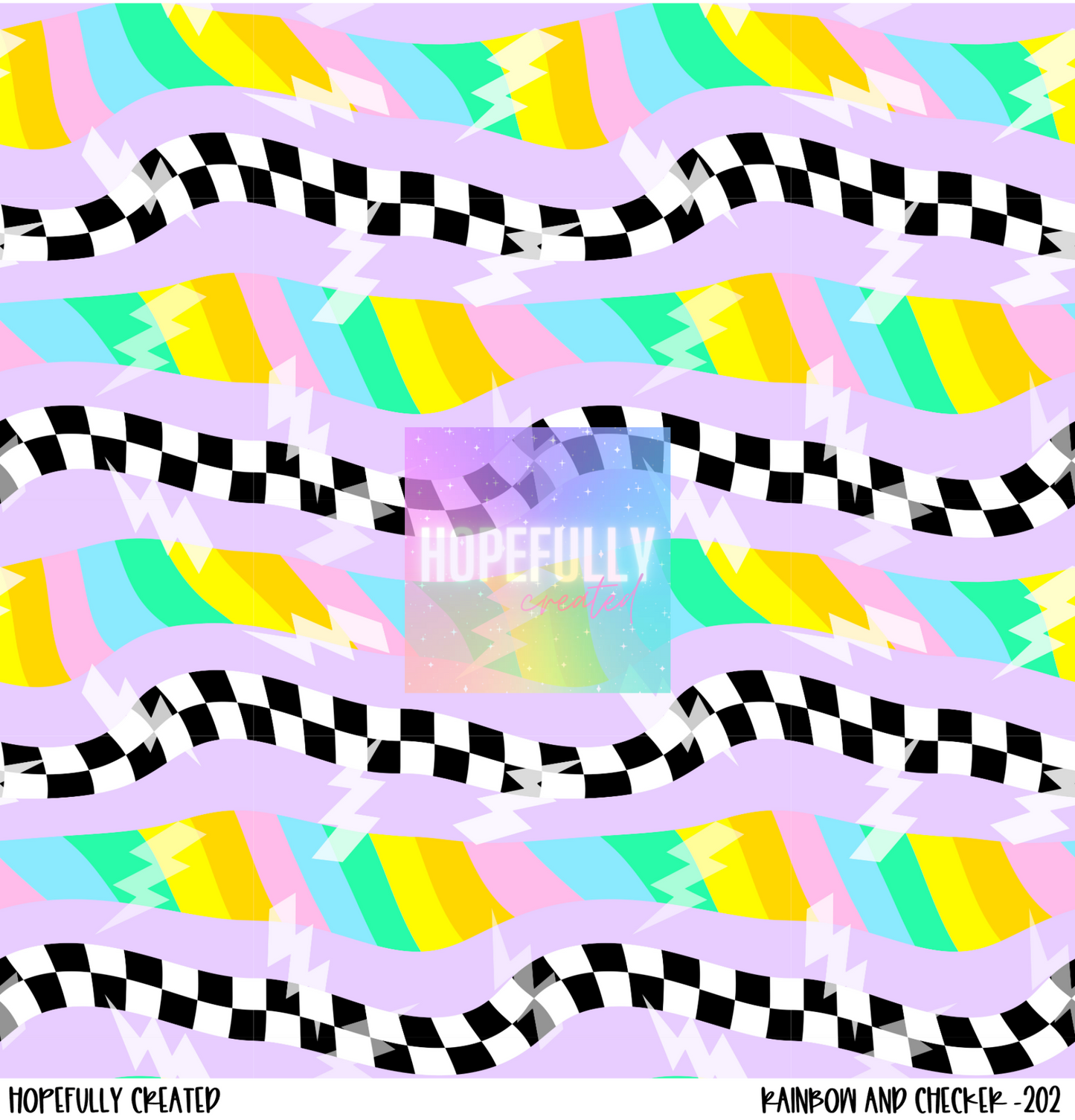 Rainbow Checker Vinyl Collection- 202