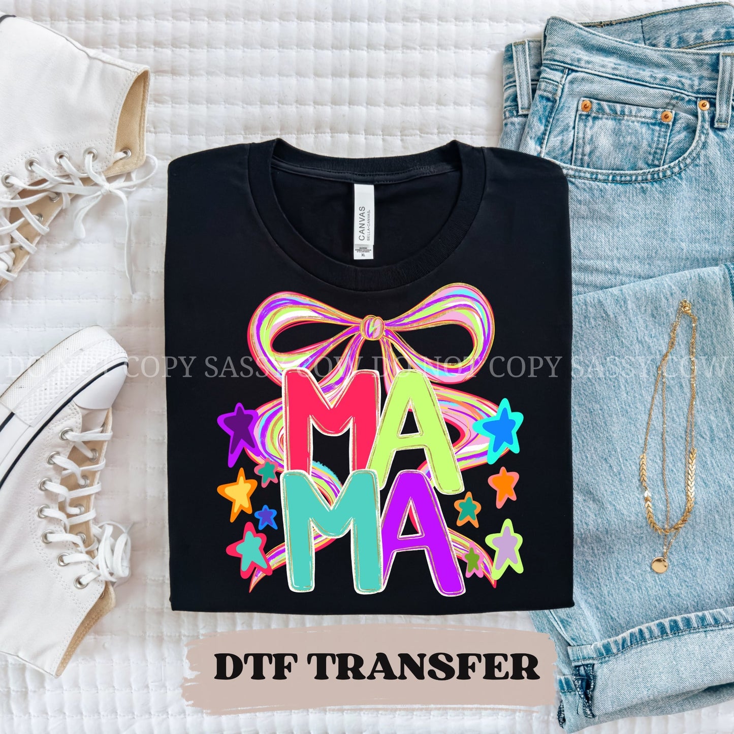 MAMA BOW - DTF TRANSFER 0162