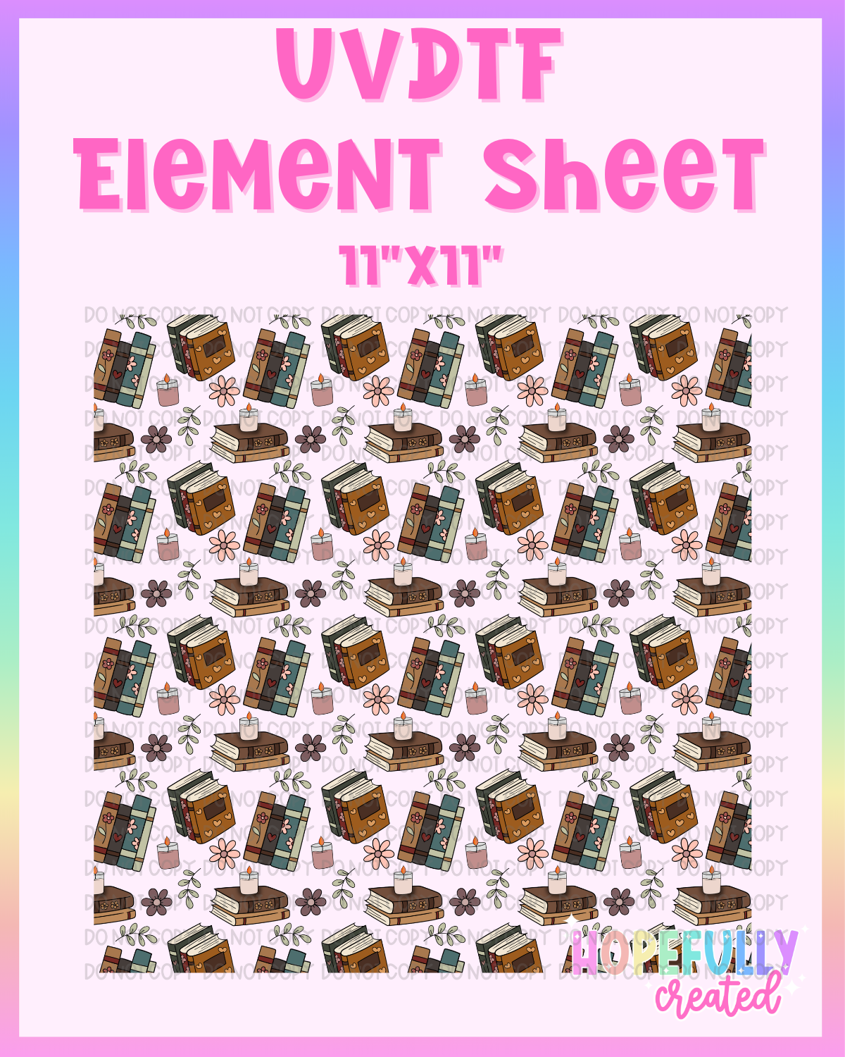 Books UVDTF Element Sheet