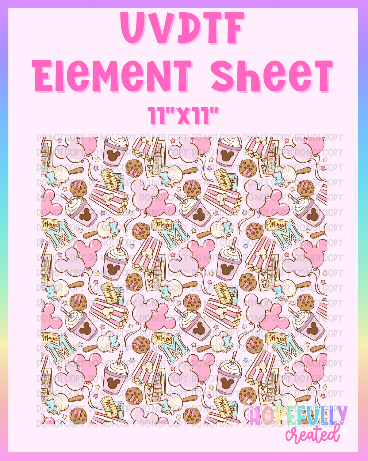 Magical UVDTF Element Sheet