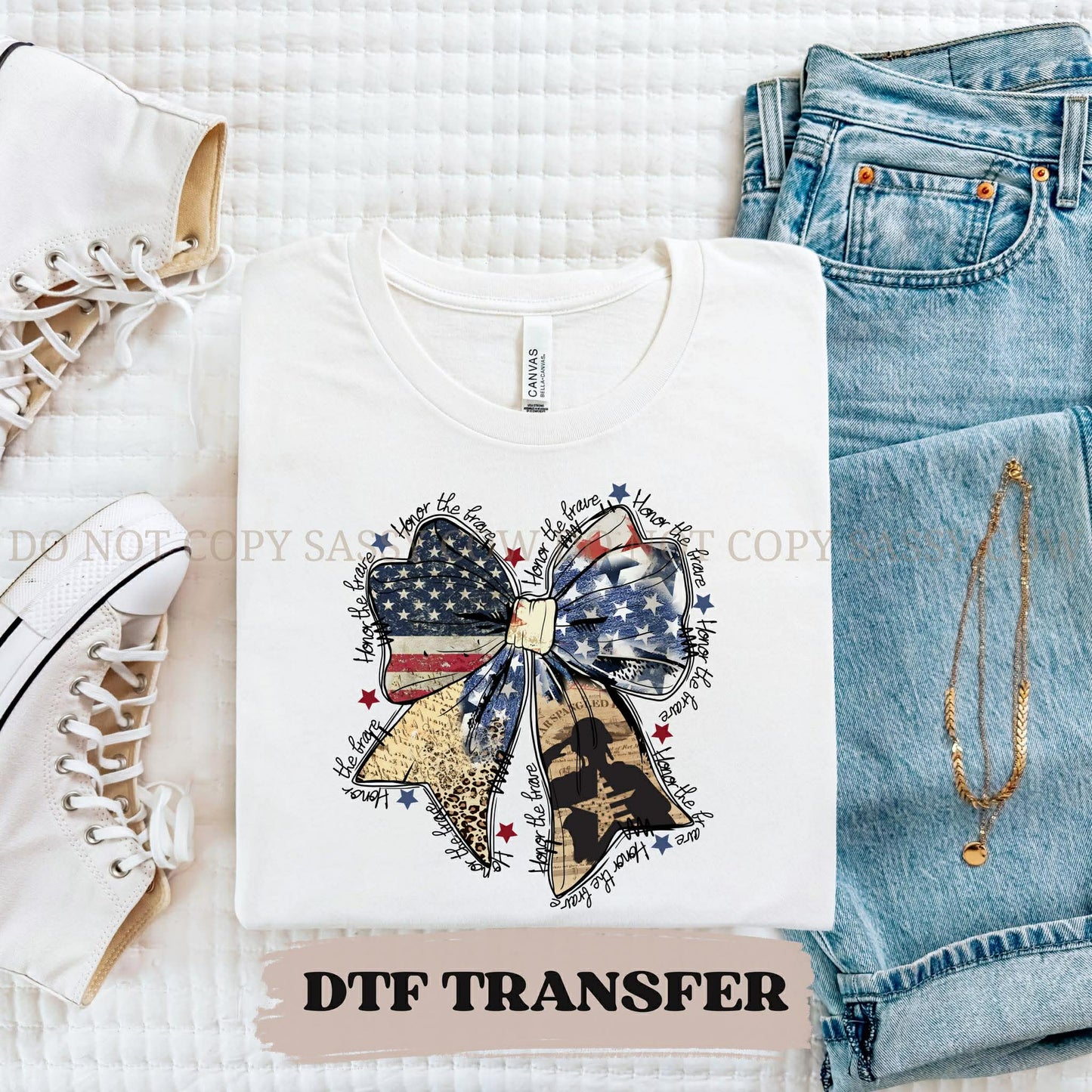 HOME OF THE FREE BOW - DTF TRANSFER 0261