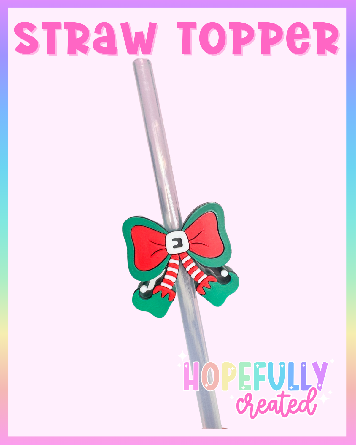 Elf Bow Straw Topper