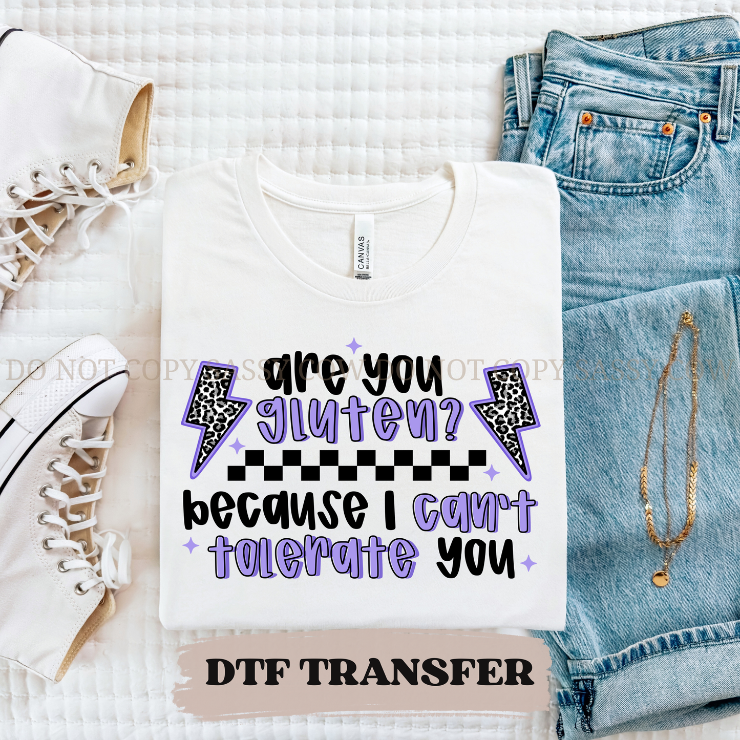ARE YOU GLUTEN? - DTF TRANSFER 0266