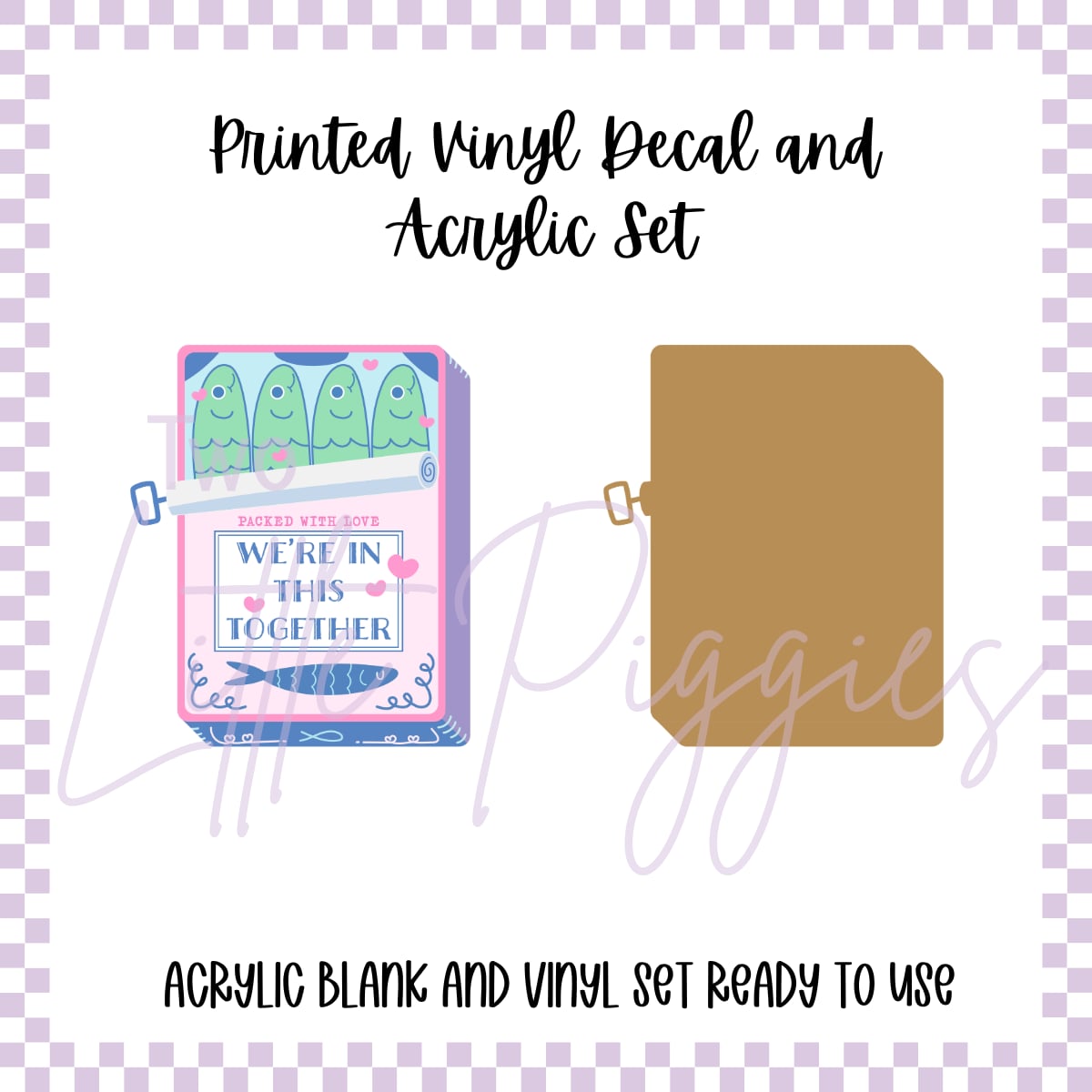 Printed Vinyl and Acrylic Set - All in This Together