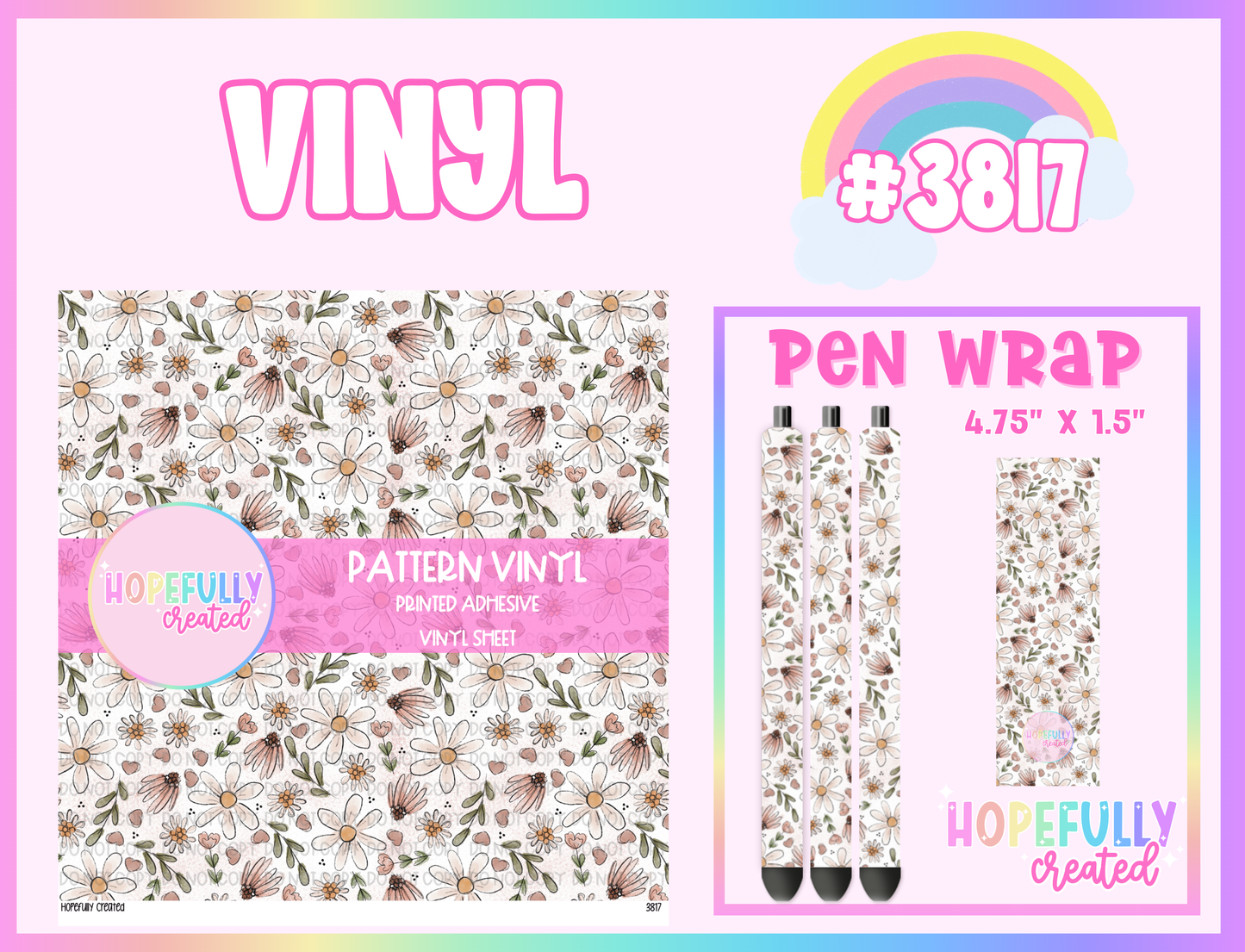 Floral Vinyl Collection - 3817