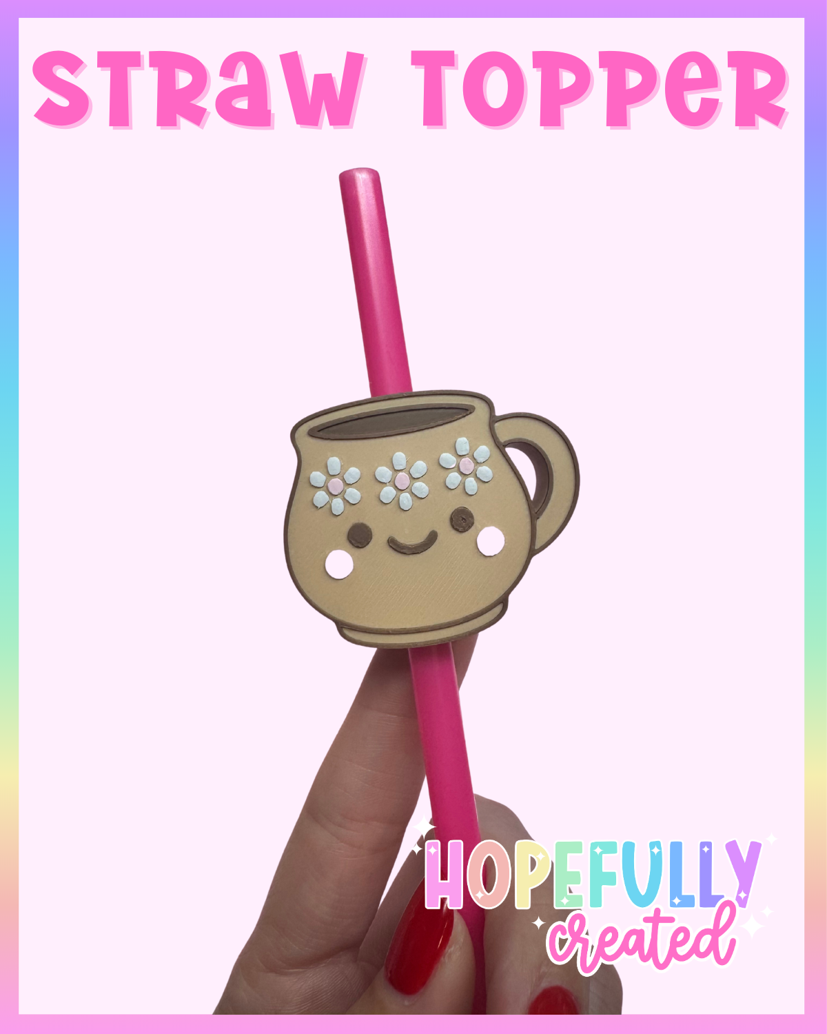 Coffee Cup Straw Topper