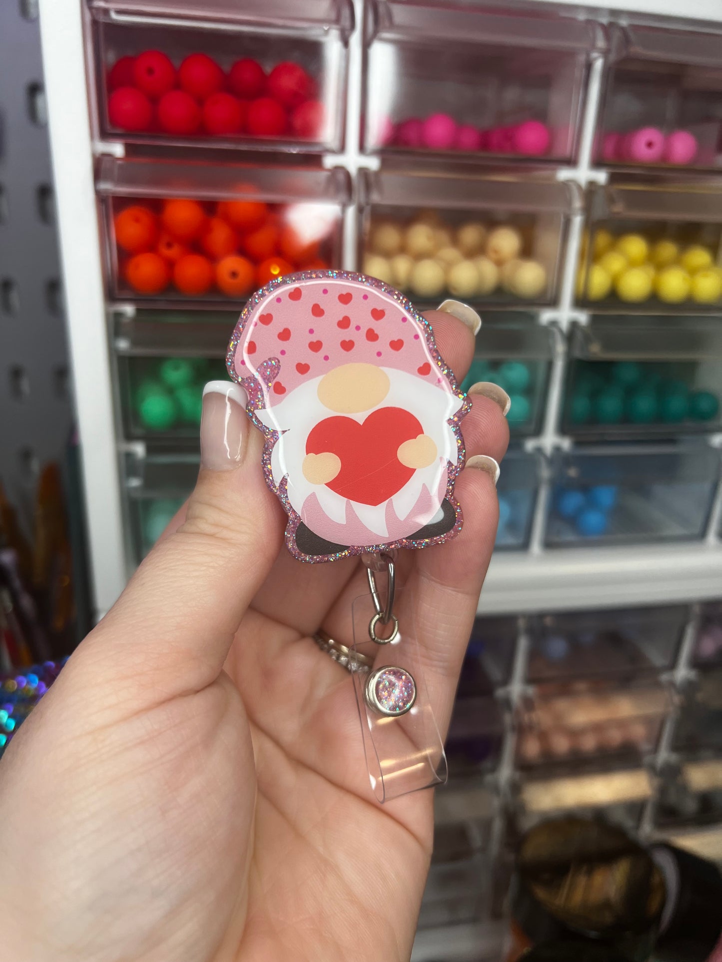 Valentine Gnome Badge Reel