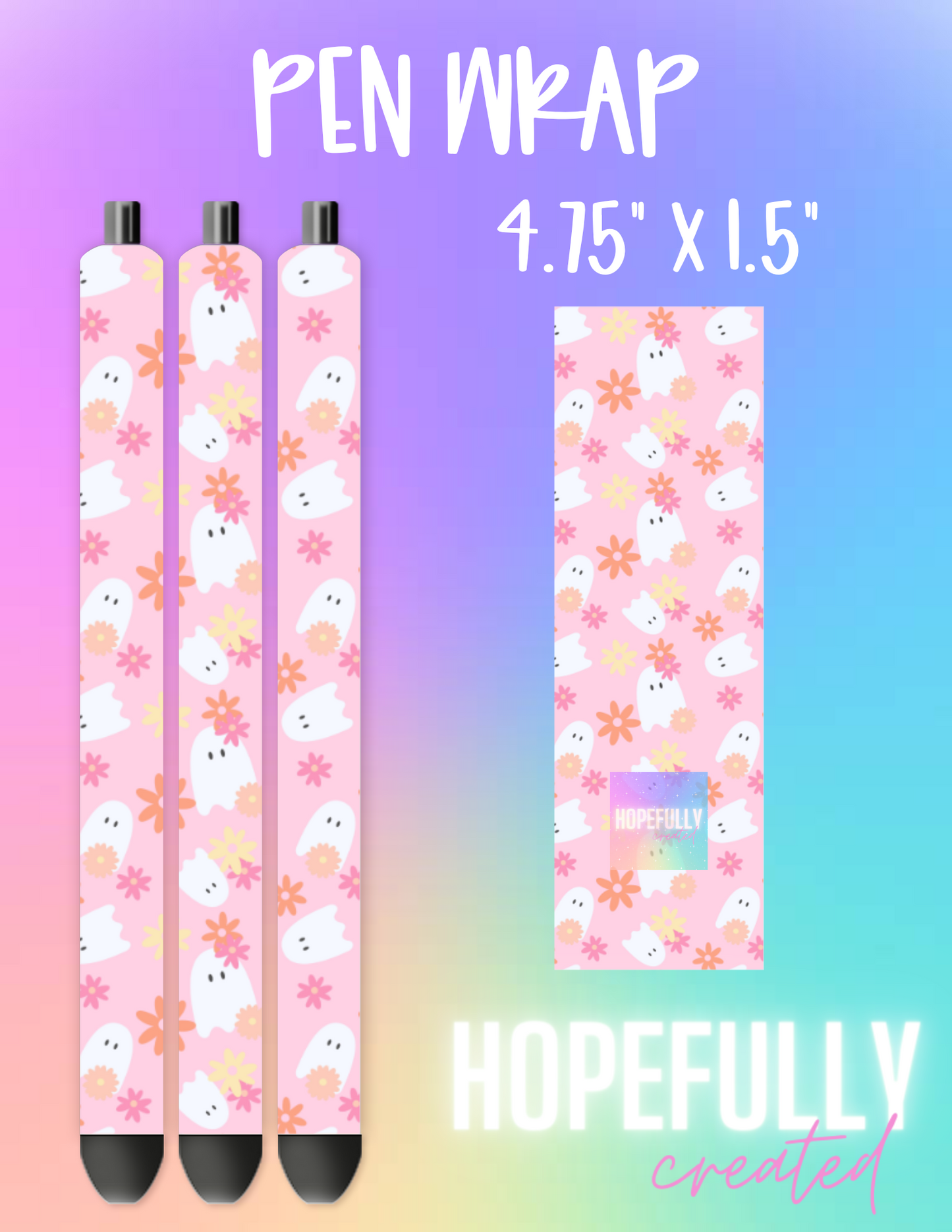 Cute Ghosts Pen Wrap-339