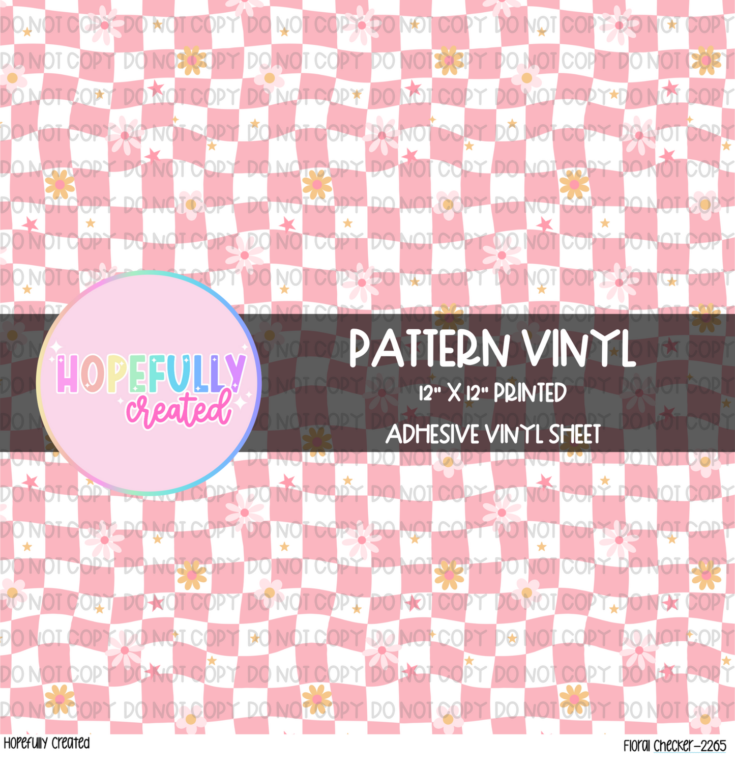 Floral Checker 12x12 - 2265